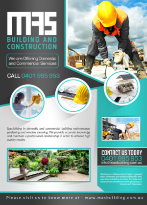 Flyer Design by debdesign for MAS Building and Construction | Design: #9376202