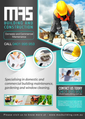 Flyer Design by debdesign for MAS Building and Construction | Design: #9400158