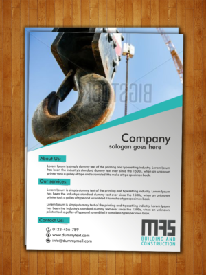 Flyer Design by ESolz Technologies for MAS Building and Construction | Design #8001826