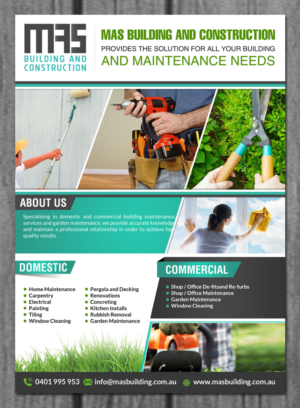 Flyer Design by creative.bugs for MAS Building and Construction | Design: #8014474