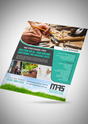Flyer Design by Deepak_9_Malhotra for MAS Building and Construction | Design #8165967