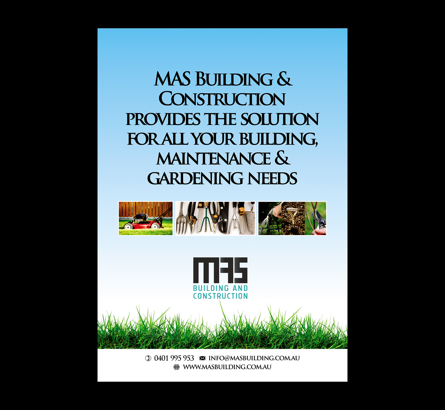 Flyer Design by vikas naik for MAS Building and Construction | Design #8415504