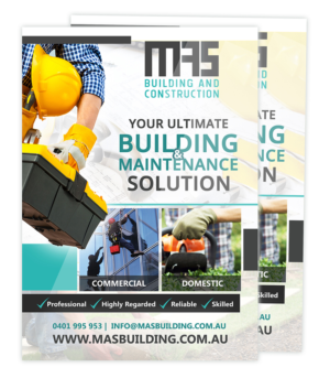 Flyer Design by creationz2011 for MAS Building and Construction | Design: #8421815