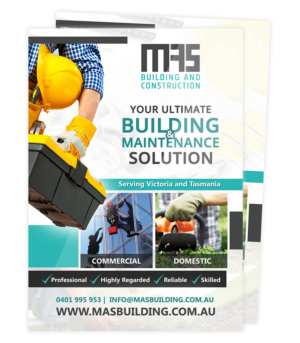 Flyer Design by creationz2011 for MAS Building and Construction | Design: #8422552