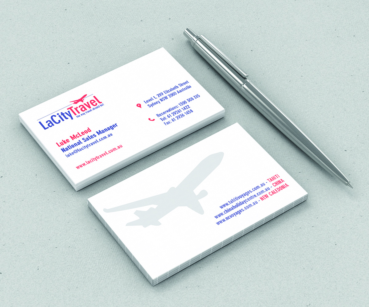 Design de Carte de Visite par Andrés Sebastián pour LaCity Travel Australia | Design #8157373