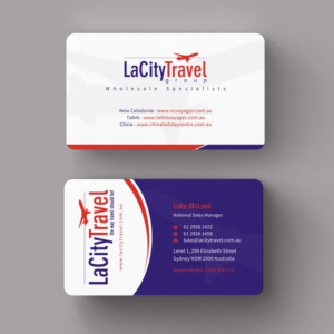 Visitenkarten-Design von INDIAN_Ashok für LaCity Travel Australia | Design: #8001806