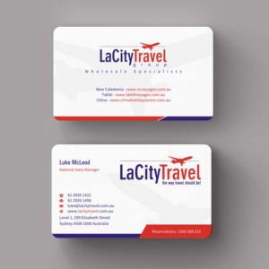 Visitenkarten-Design von INDIAN_Ashok für LaCity Travel Australia | Design: #8001807