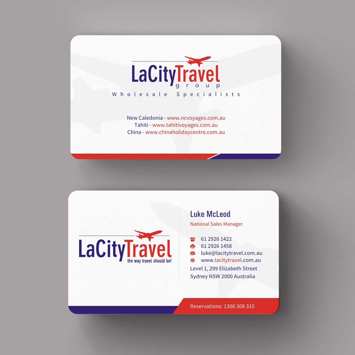 Business Card Design by INDIAN_Ashok for LaCity Travel Australia | Design #8001808