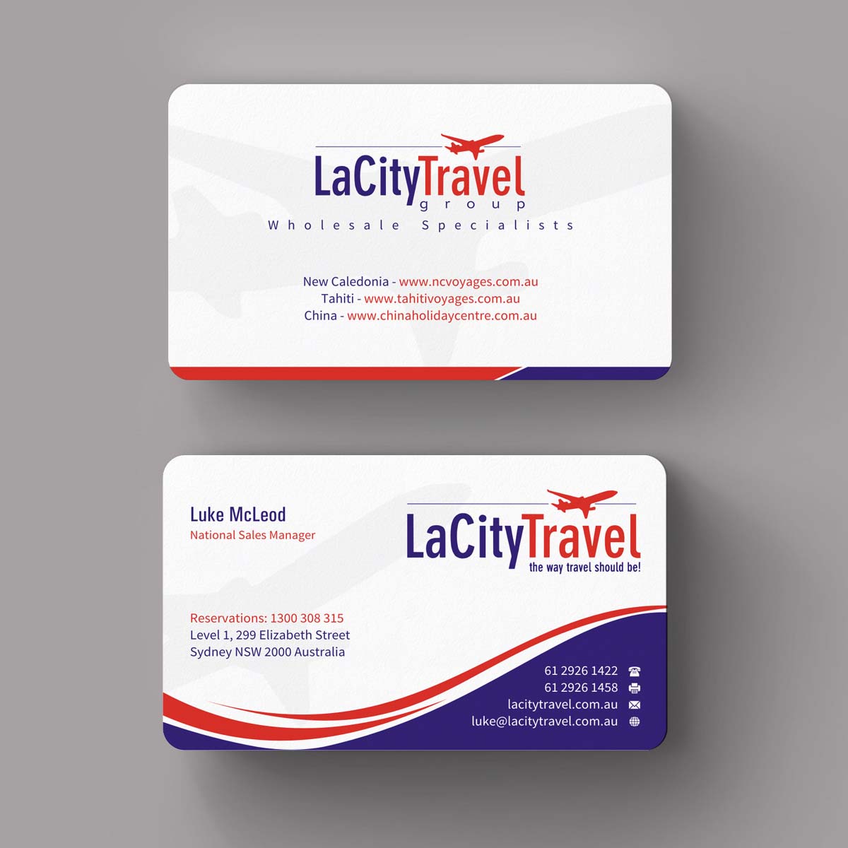 Business Card Design by INDIAN_Ashok for LaCity Travel Australia | Design #8001809