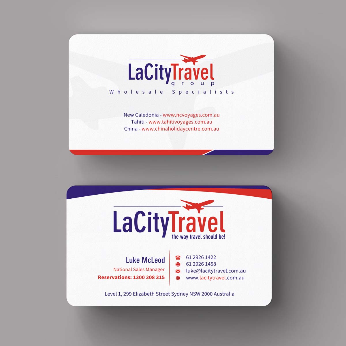 Business Card Design by INDIAN_Ashok for LaCity Travel Australia | Design #8001811