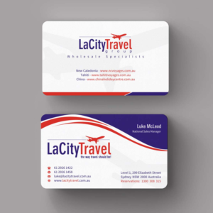 Visitenkarten-Design von INDIAN_Ashok für LaCity Travel Australia | Design: #8001814