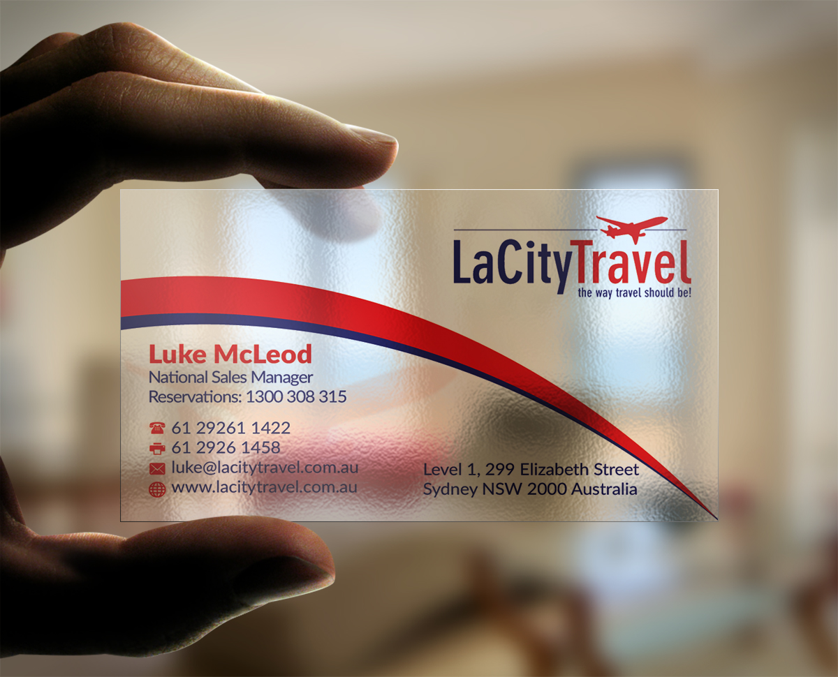 Diseño de Tarjeta de Presentación por AFHUN para LaCity Travel Australia | Diseño #8170209