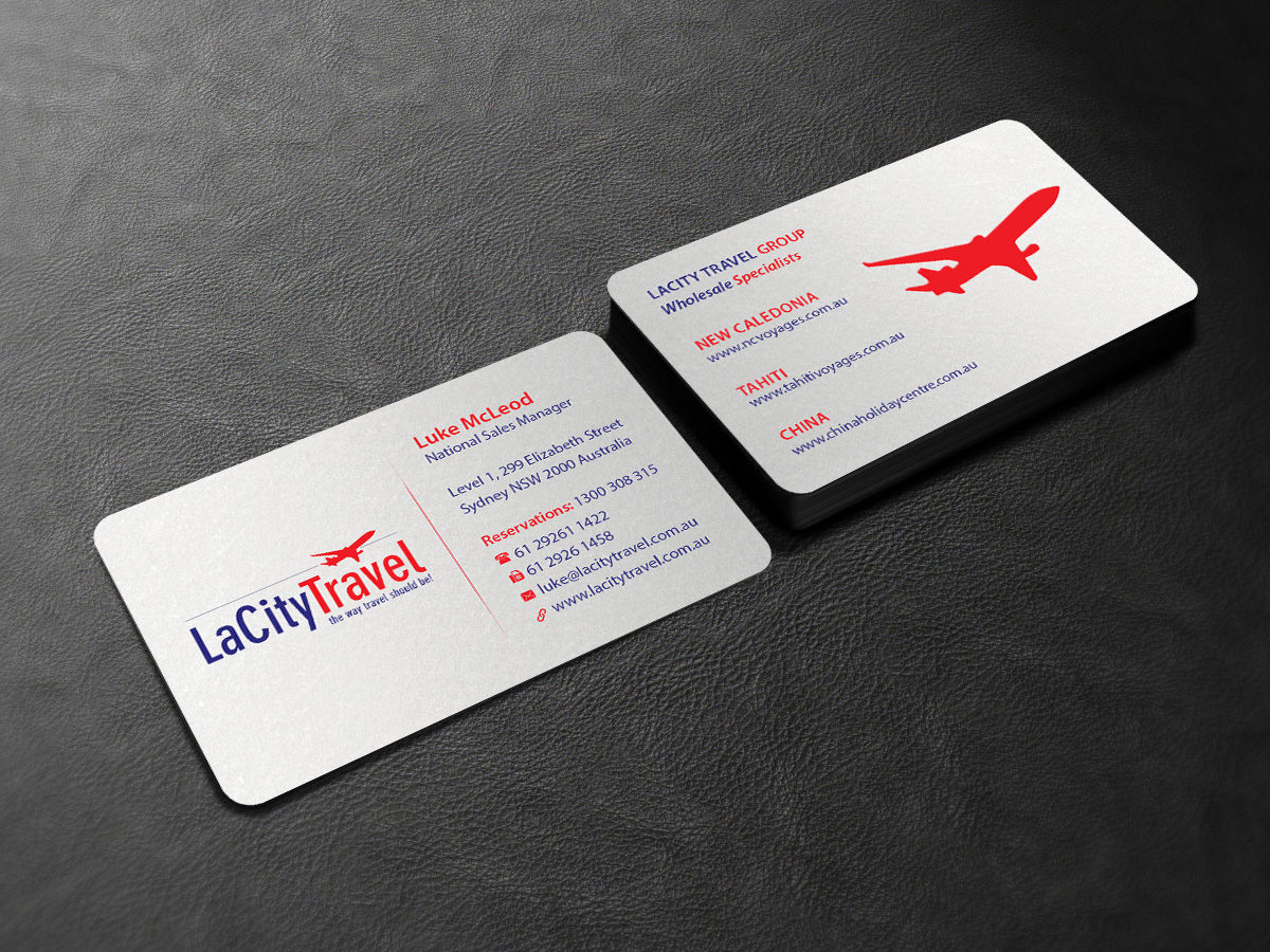 Business Card Design by Creations Box 2015 for LaCity Travel Australia | Design #8018074