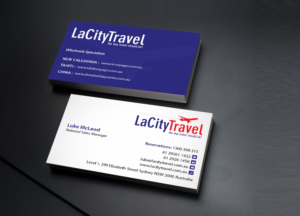 Visitenkarten-Design von Creations Box 2015 für LaCity Travel Australia | Design: #8018077