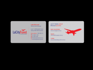 Visitenkarten-Design von Creations Box 2015 für LaCity Travel Australia | Design: #8018081