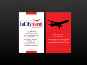 Visitenkarten-Design von Creations Box 2015 für LaCity Travel Australia | Design: #8018091