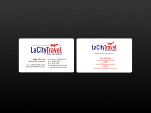 Visitenkarten-Design von Creations Box 2015 für LaCity Travel Australia | Design: #8018092