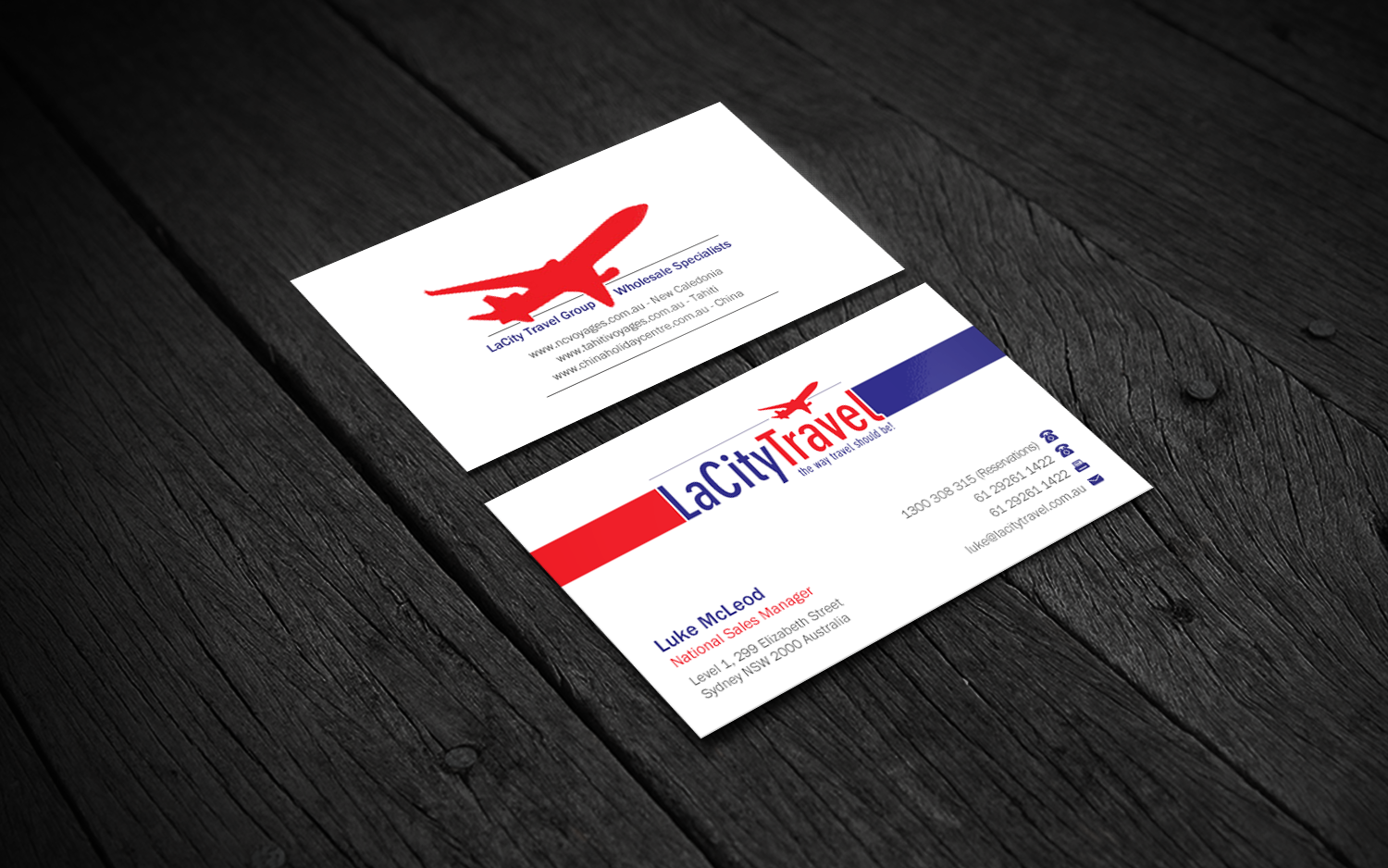 Diseño de Tarjeta de Presentación por Brand aid para LaCity Travel Australia | Diseño #8016822