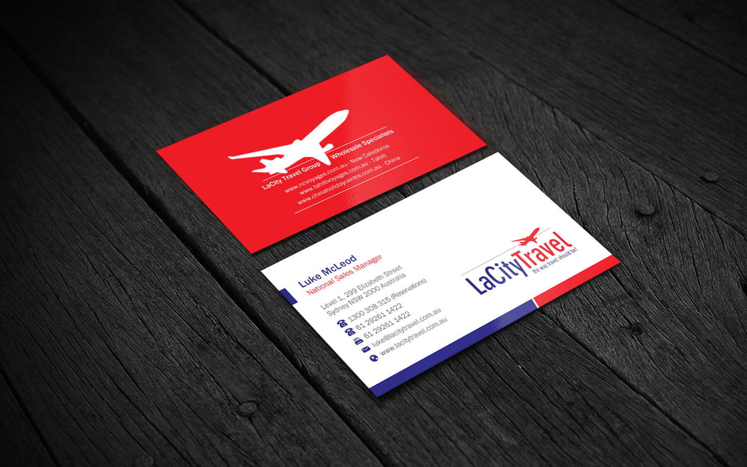 Diseño de Tarjeta de Presentación por Brand aid para LaCity Travel Australia | Diseño #8016824