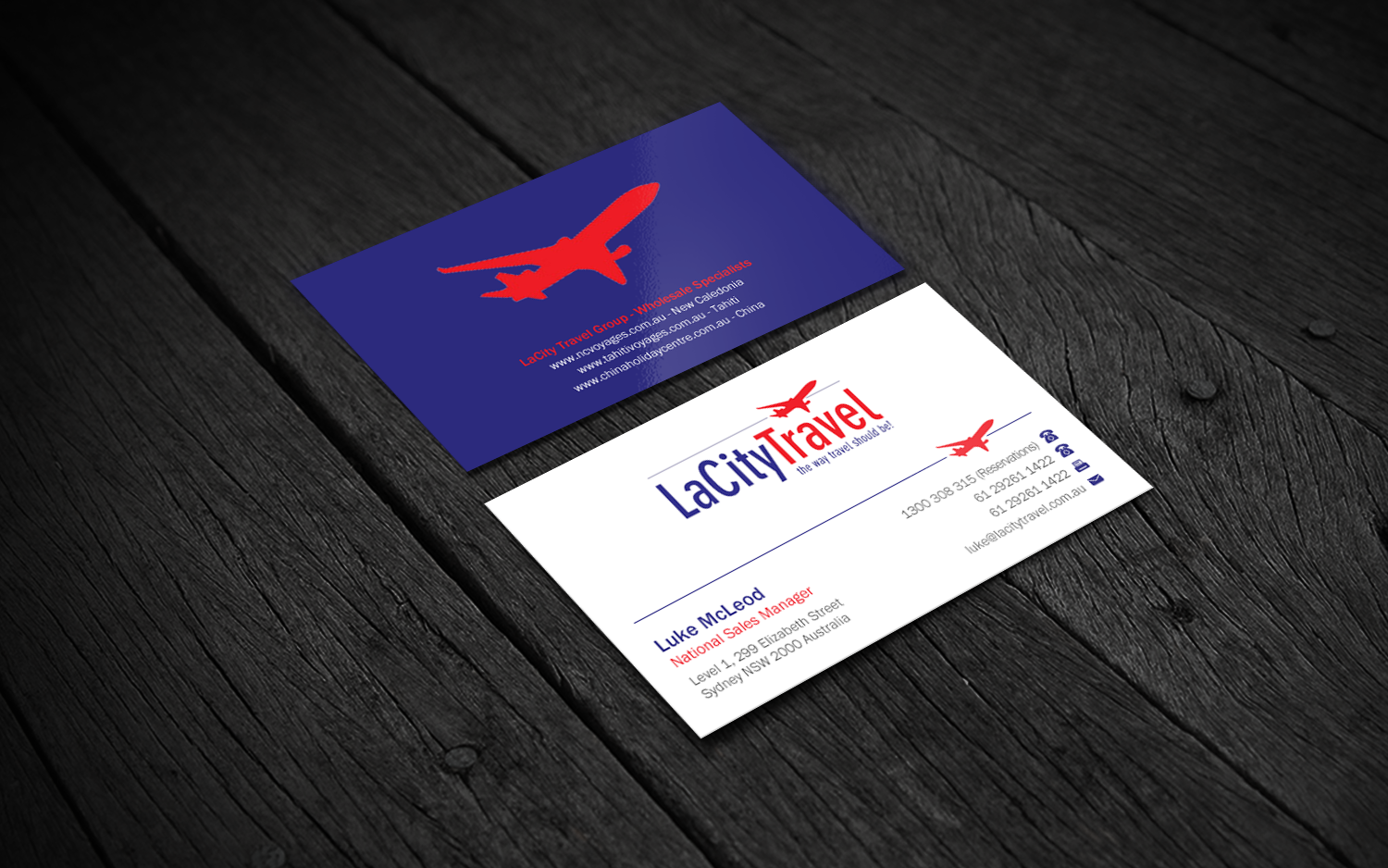 Diseño de Tarjeta de Presentación por Brand aid para LaCity Travel Australia | Diseño #8016825