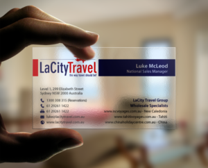 Business Card Design by chandrayaan.creative for LaCity Travel Australia | Design: #8016646