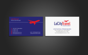 Diseño de Tarjeta de Presentación por chandrayaan.creative para LaCity Travel Australia | Diseño: #8210152