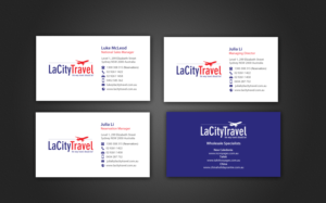 Visitenkarten-Design von chandrayaan.creative für LaCity Travel Australia | Design: #9264852