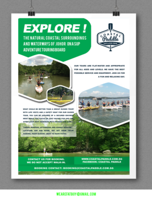 Poster Design - Stand Up Paddle Eco Tour | Poster-Design von Fatboy Graphic