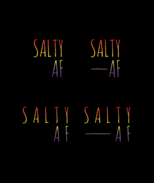 SALTY A.F. | Logo Design by ABG