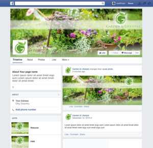 Design Facebook par sandana pour Garden and Lifestyle LLC | Design #8159635