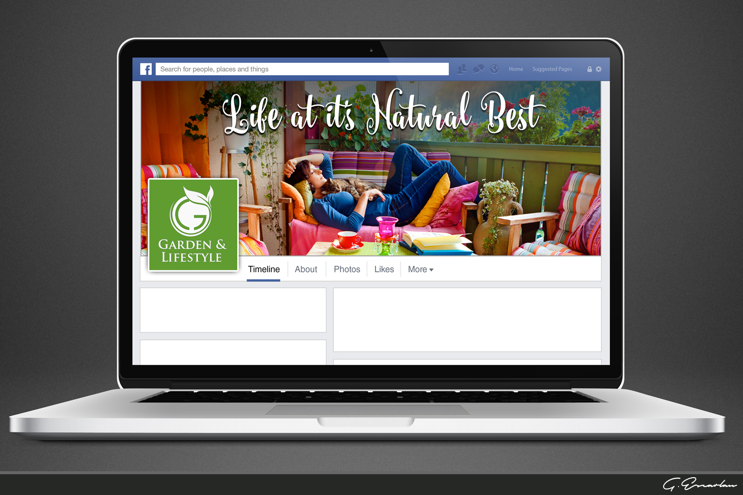 Design Facebook par gekgrfx pour Garden and Lifestyle LLC | Design : #8297270