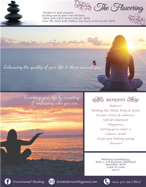 Flyer Design by Jun Kai for TRANSITIONAL HEALING | Design: #1964276