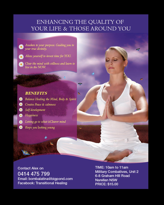 Flyer Design by sathiyamurthy for TRANSITIONAL HEALING | Design #1966635