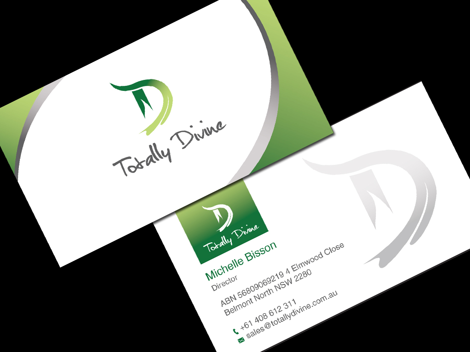 Business Card Design by whitepaper for Totally Divine | Design #1971434