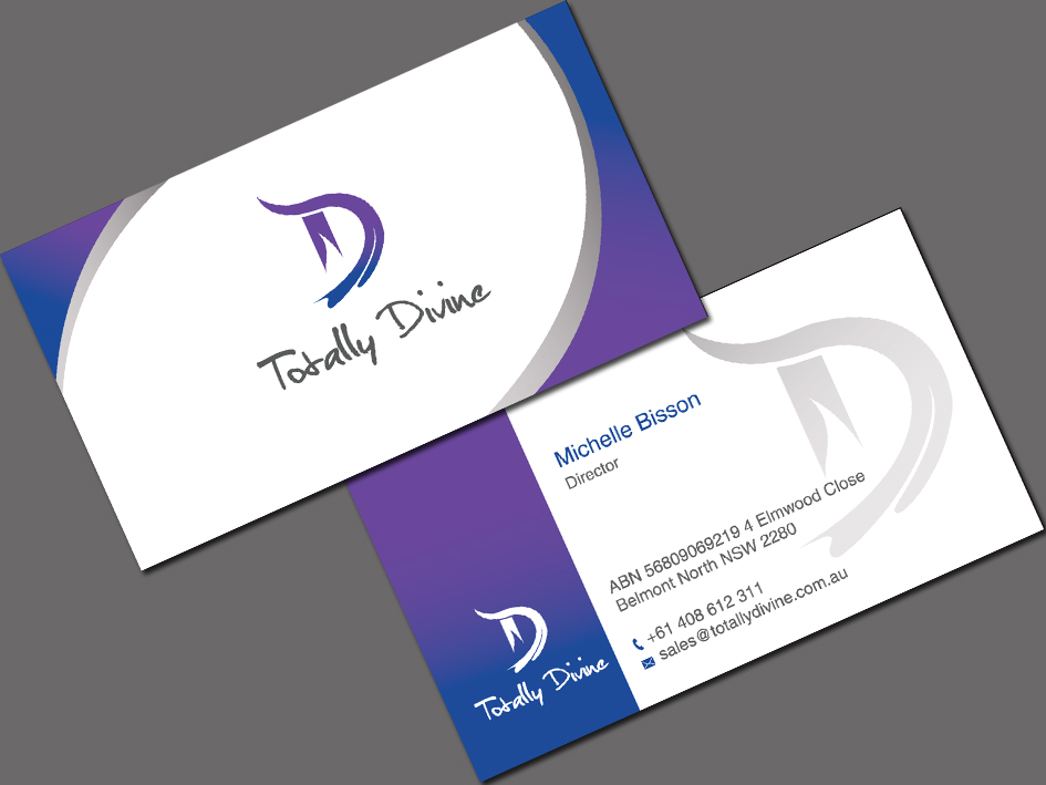 Business Card Design by whitepaper for Totally Divine | Design #1971505