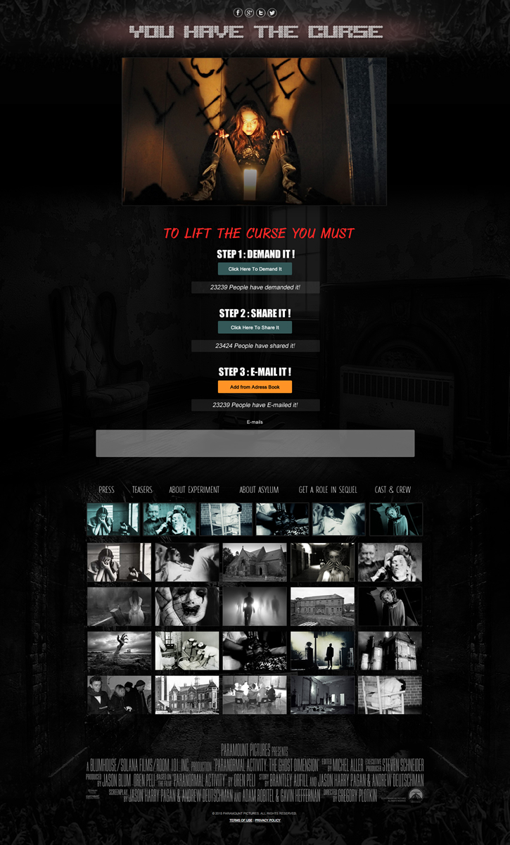Web Design by Anooshaa Kachhia for Horror Movies .com  | Design #8516695