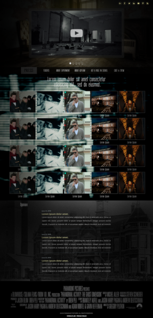 Web Design by lionx for Horror Movies .com  | Design: #8500169