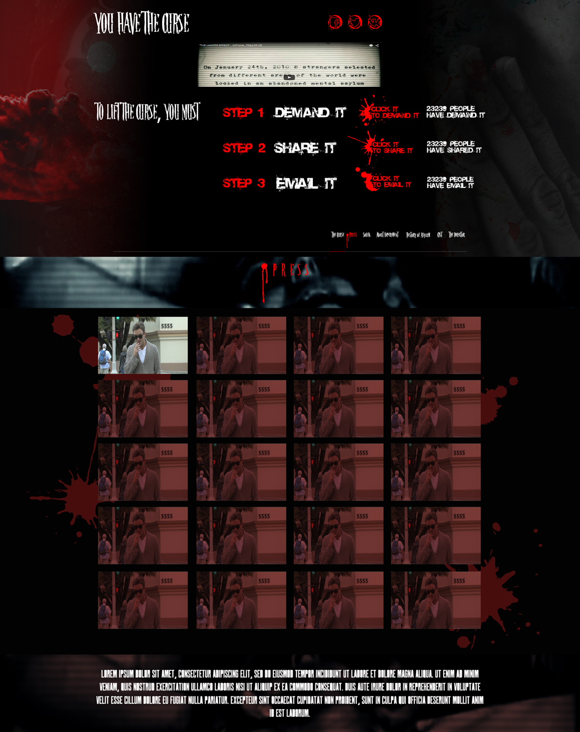 Web Design by at-as for Horror Movies .com  | Design #8515807