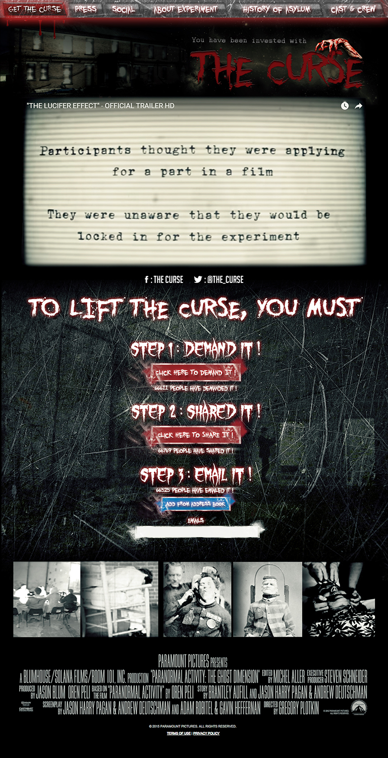 Web Design by eleutherios for Horror Movies .com  | Design #8513411