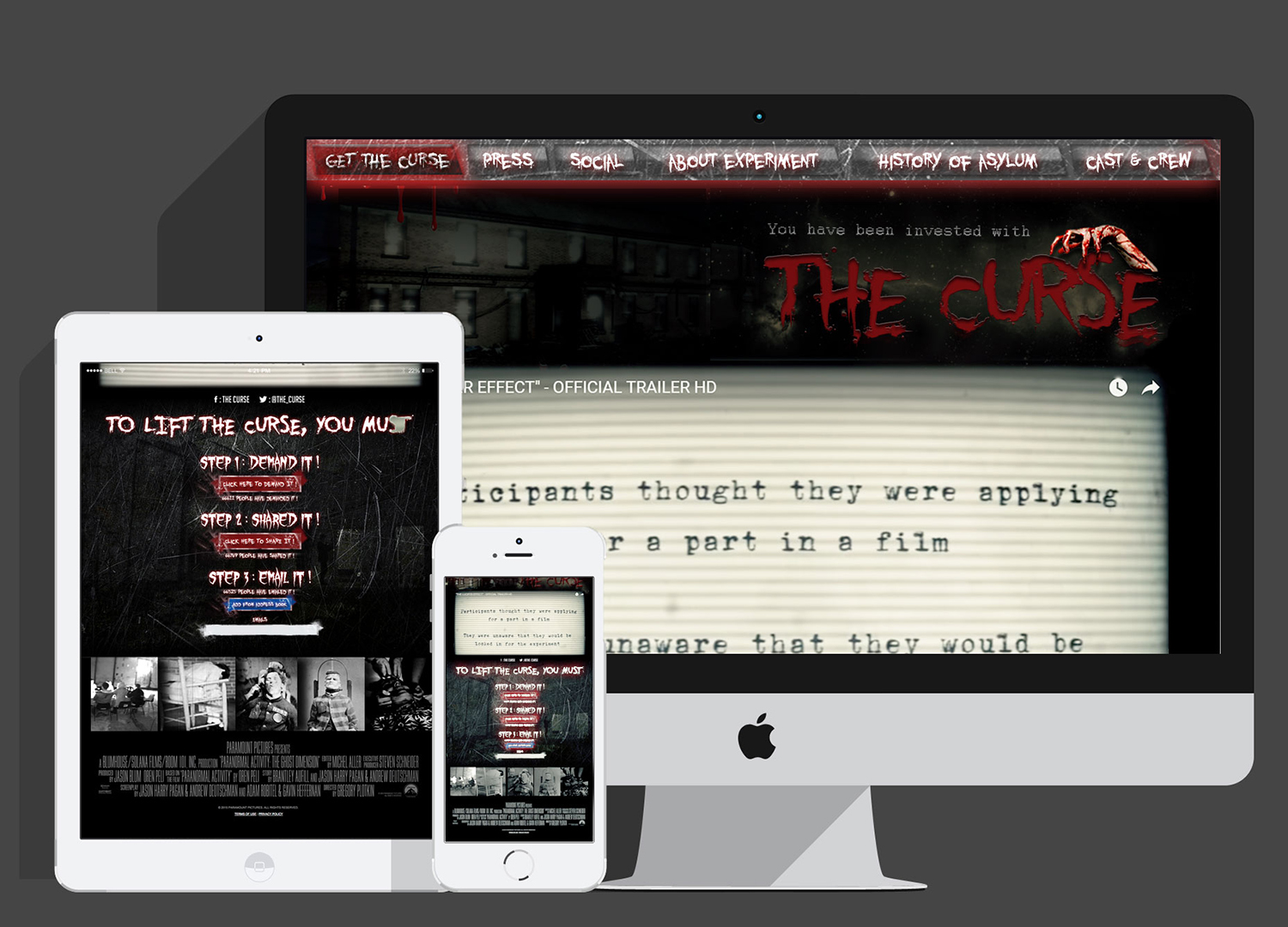 Web Design par eleutherios pour Horror Movies .com  | Design #8513441