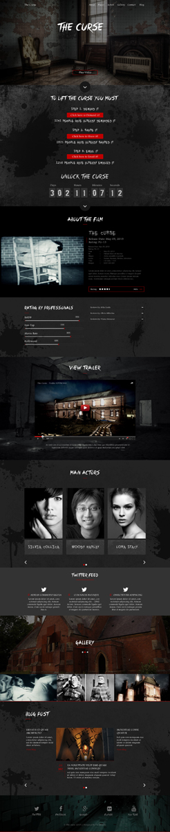 Web Design par Da Miracle pour Horror Movies .com  | Design #8518606