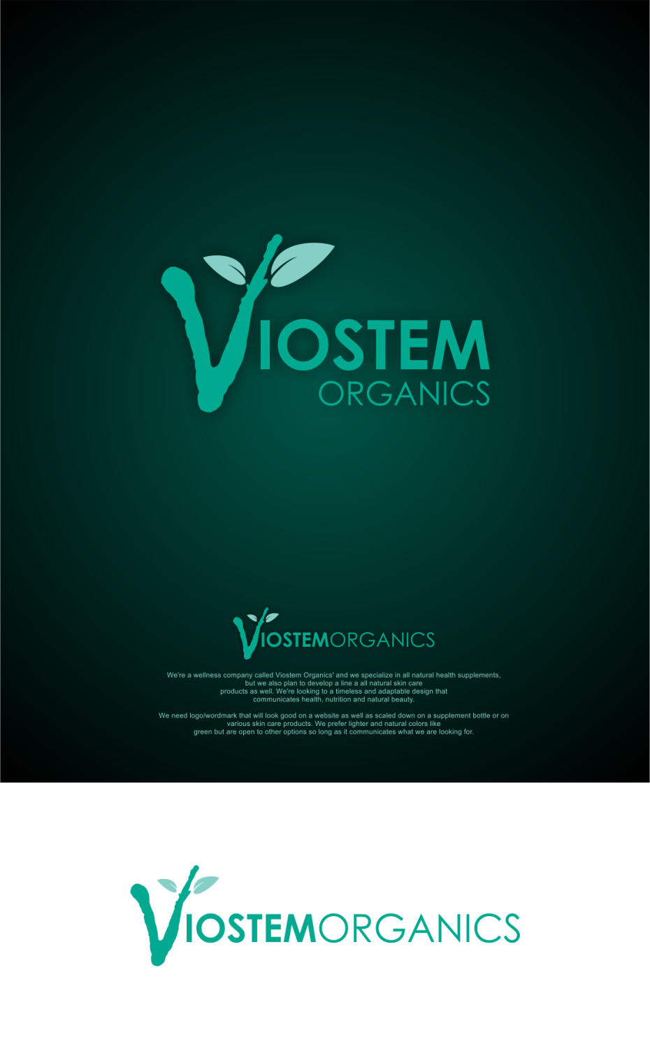 Design de Logo par Ark4 pour Viostem Organics | Design #8431896