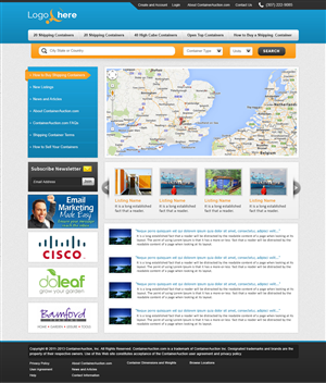 Web Design by webxvision for ContainerAuction.com | Design #2254683