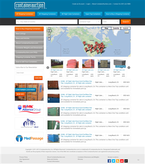 Web Design by pb for ContainerAuction.com | Design: #2215563