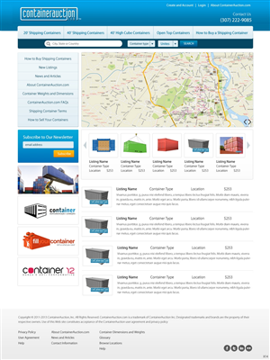 Web Design by pb for ContainerAuction.com | Design: #2215572