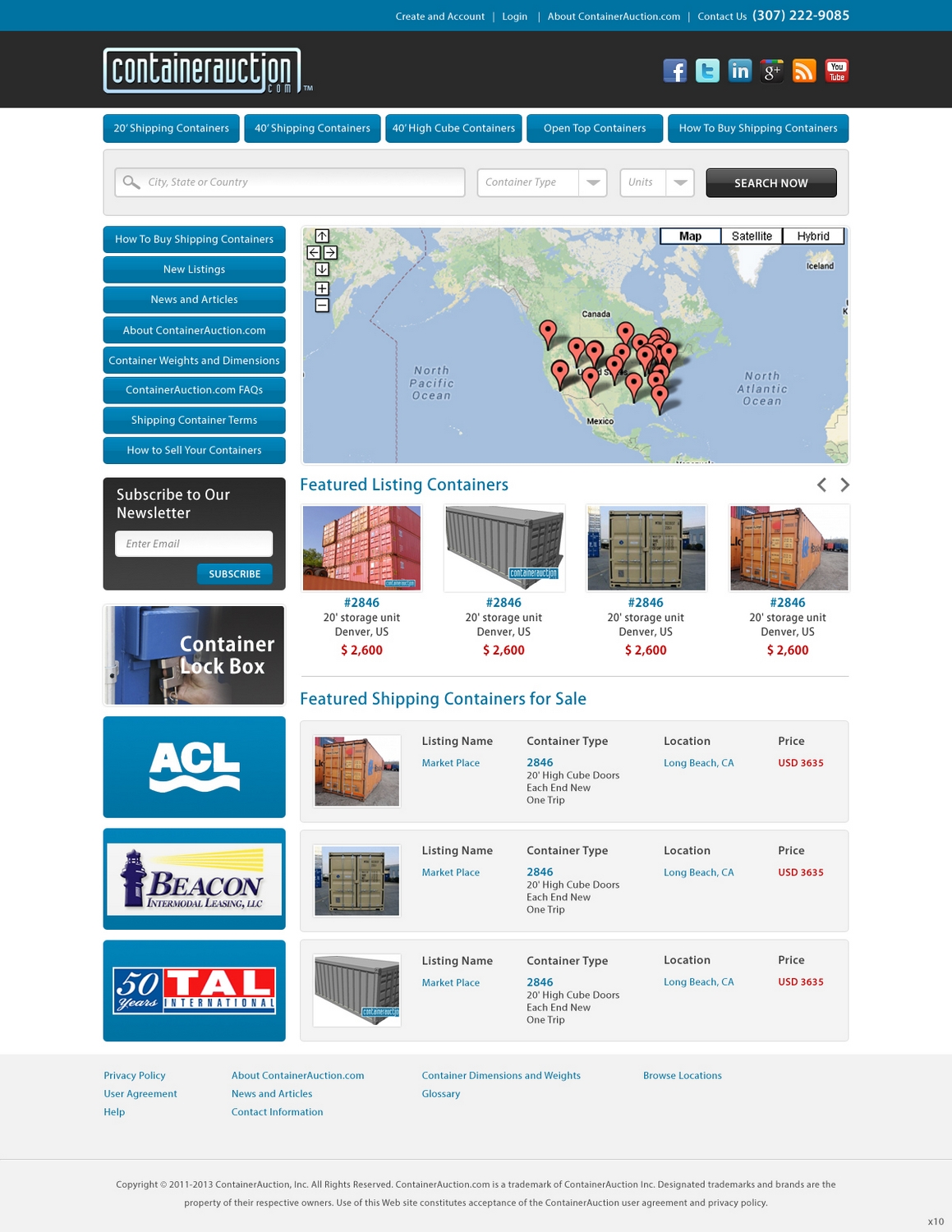 Web-Design von pb für ContainerAuction.com | Design #2222151