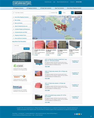 Web Design by pb for ContainerAuction.com | Design: #2222161