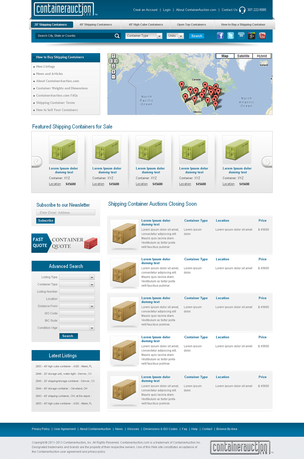 Web-Design von Sbss für ContainerAuction.com | Design #2233029