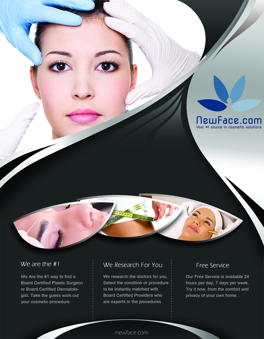 Advertisement Design by lpgiraud for newface.com | Design #1963436