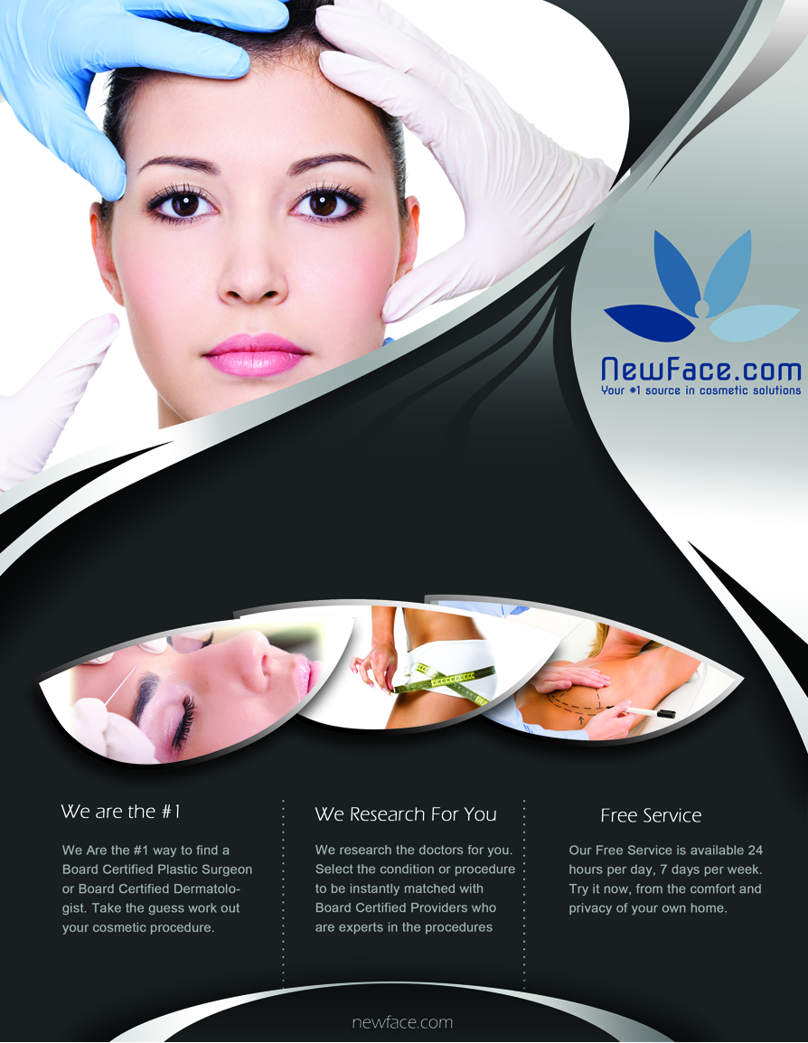 Advertisement Design by lpgiraud for newface.com | Design #1970134